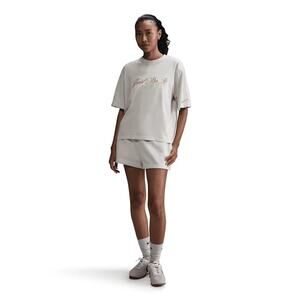 Nike Sportswear Women's Large Light Orewood Just Do It T-Shirt Streetwear H7-12